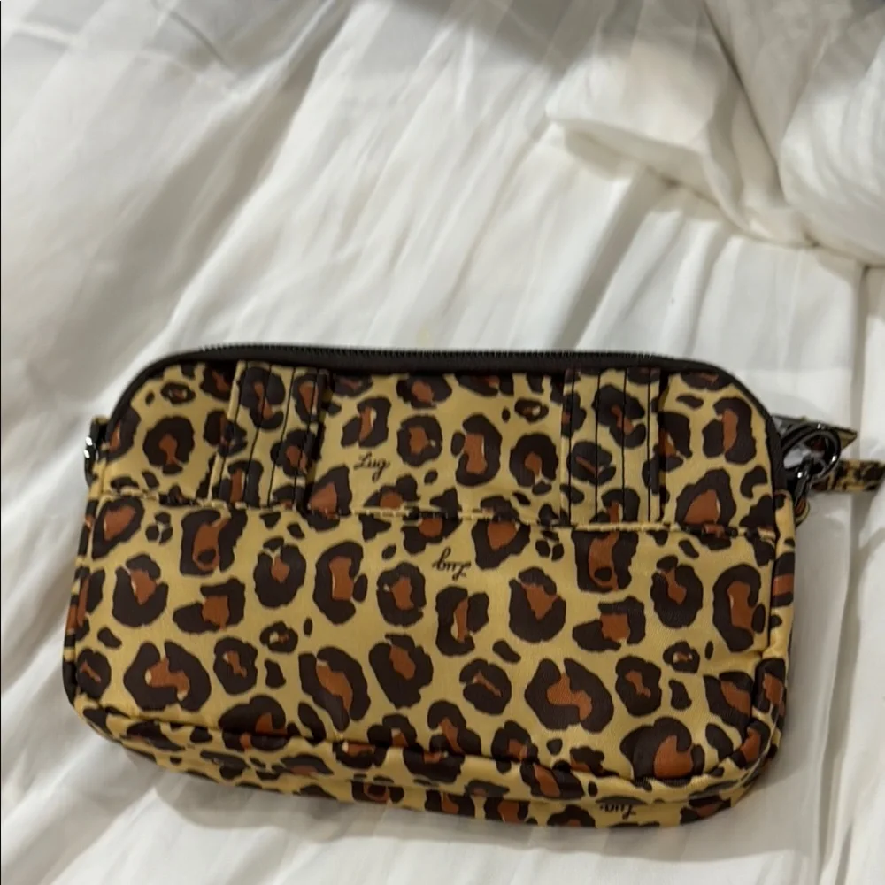NWT Lug Coupe crossbody bag in Leopard Brown